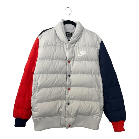 Nike Sportswear Bomber Jacket Men's XL Multicolor Down Fill Puffer 928819-043 - Picture 1 of 17